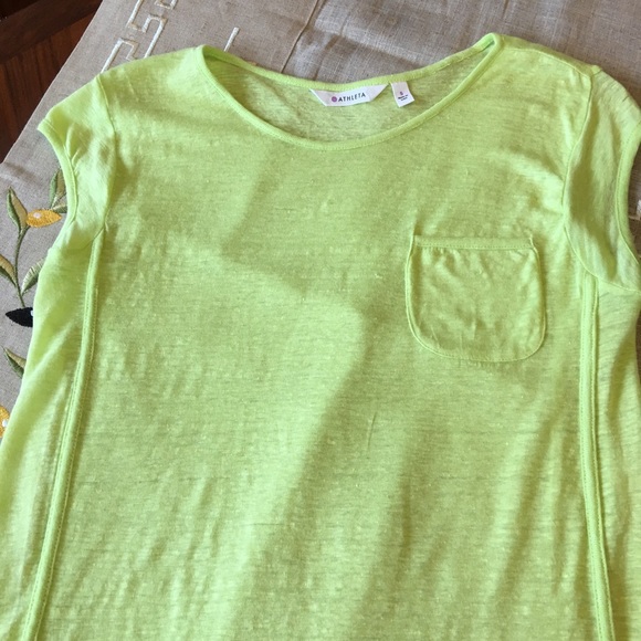 Athleta Tops - Athleta 100% Linen Breezy Tee